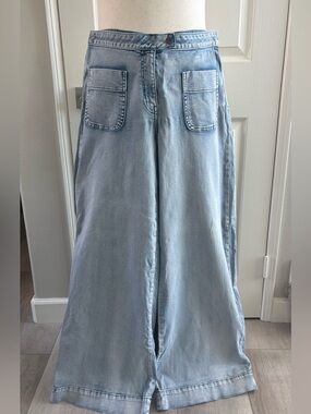 Plenty by Tracy Reese | light blue denim patch pocket jeans | size 10 | VGC